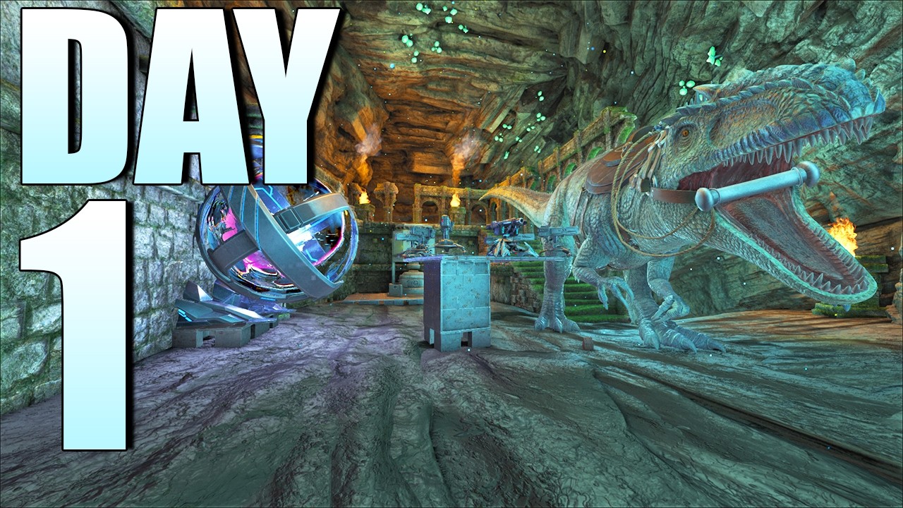 We Raided A Stacked Bear Cave Day 1! | Ark PvP INX 2Man