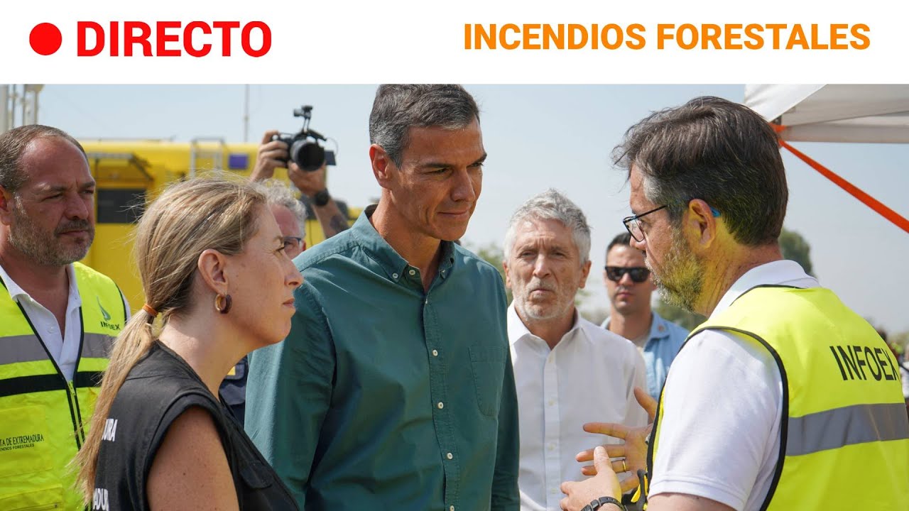 INCENDIOS : SÁNCHEZ DECLARARÁ ZONAS CATASTRÓFICAS los TERRITORIOS AFECTADOS | RTVE Noticias