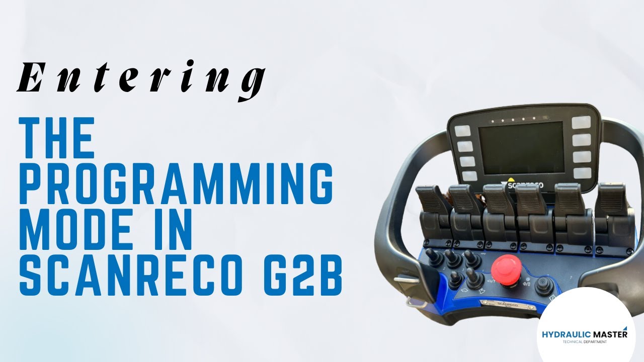 Entering the programming Mode in Scanreco G2B