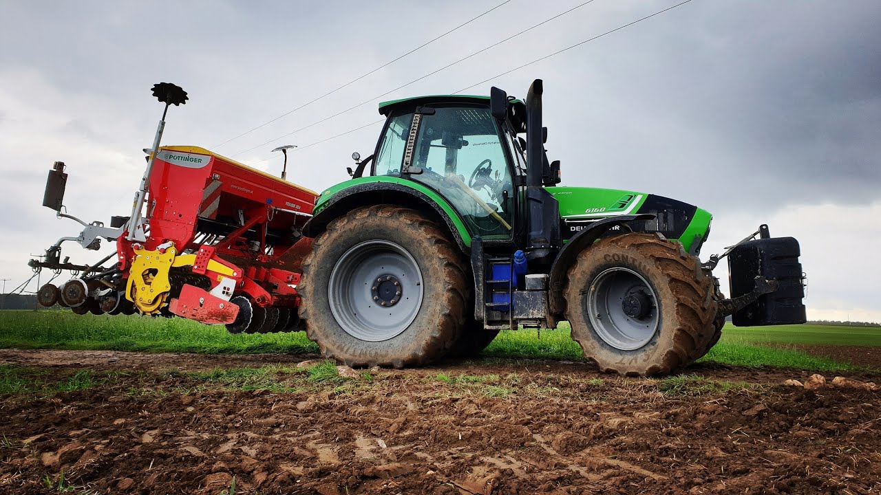 Cabview Winterweizen säen | Deutz Fahr Agrotron 6160 | Pöttinger Vitasem 302A Fox 300D