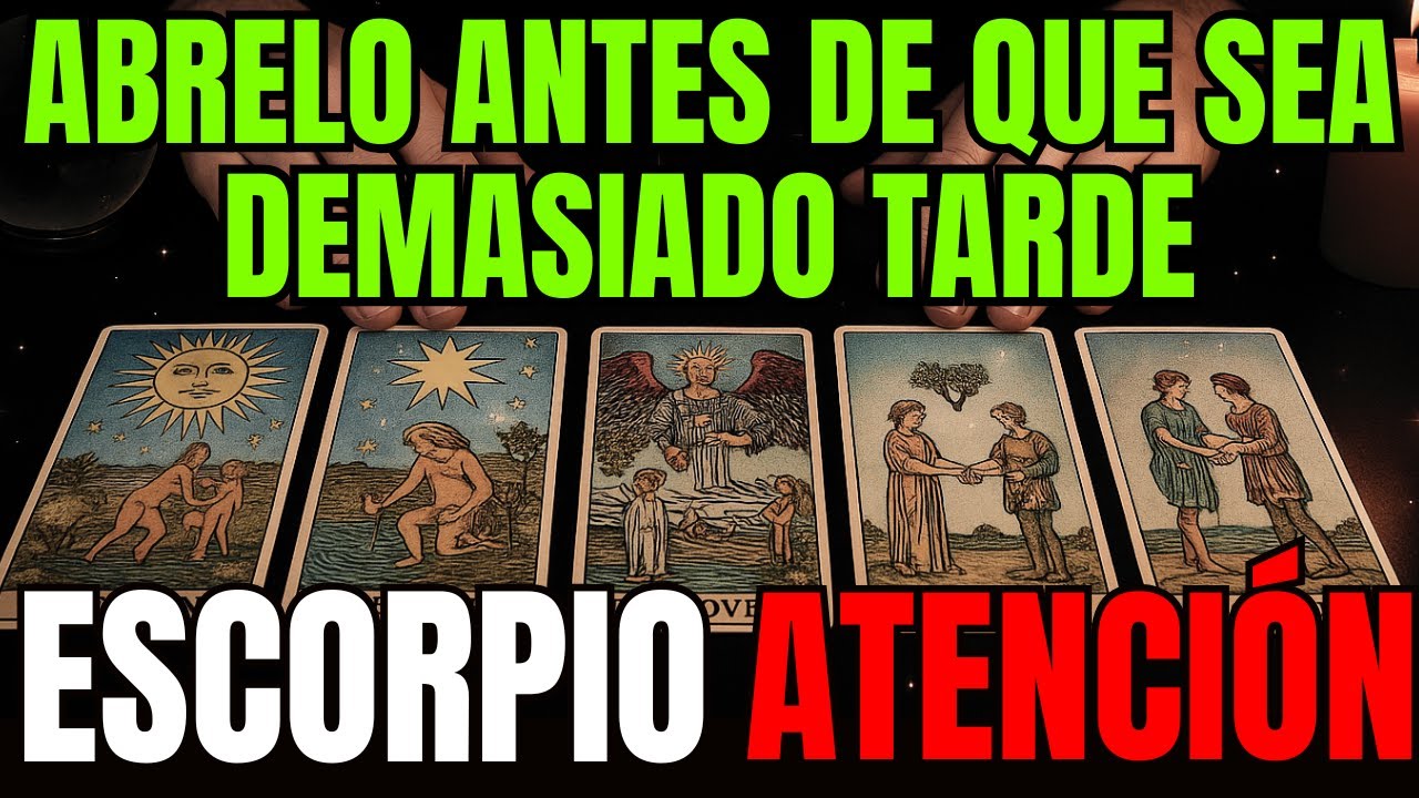 ♏ ESCORPIO‼️ UN MENSAJE LLEGA 📩 Y CAMBIA TU VIDA EN SEGUNDOS ⚡ NO LO BORRES 🚫