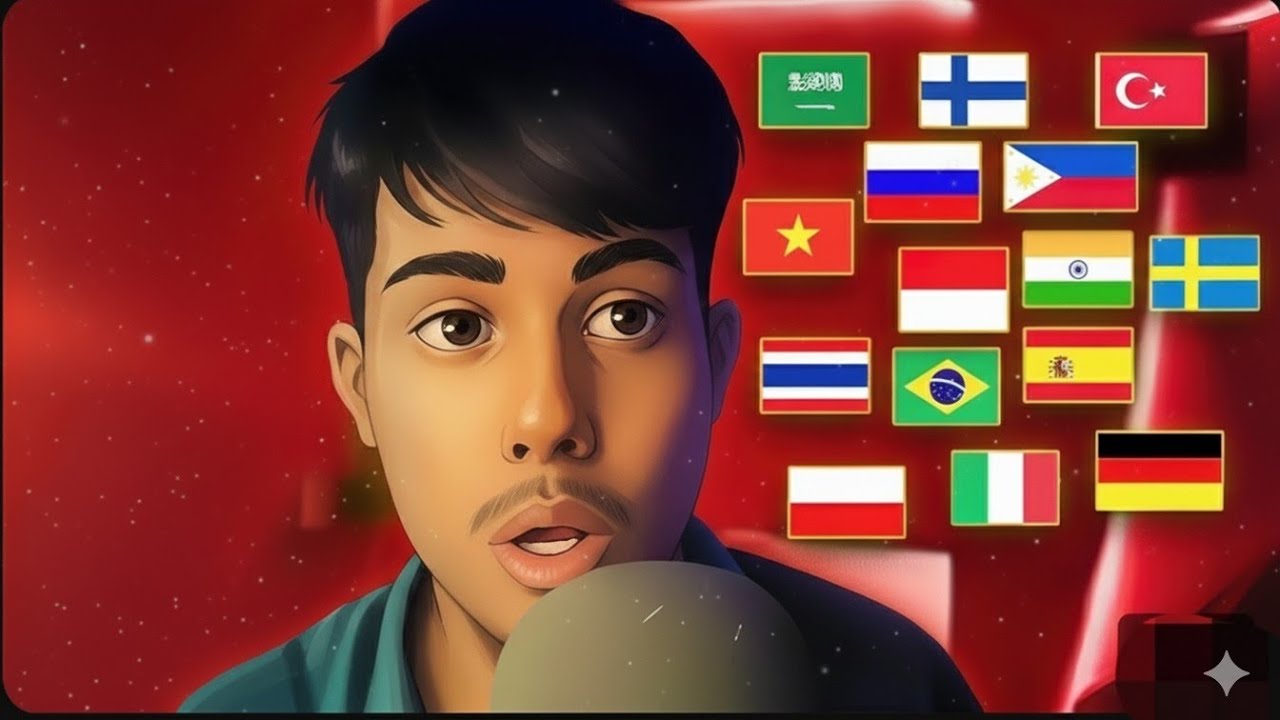 ASMR Whispering Some Beautiful words In 15 Different Languages!