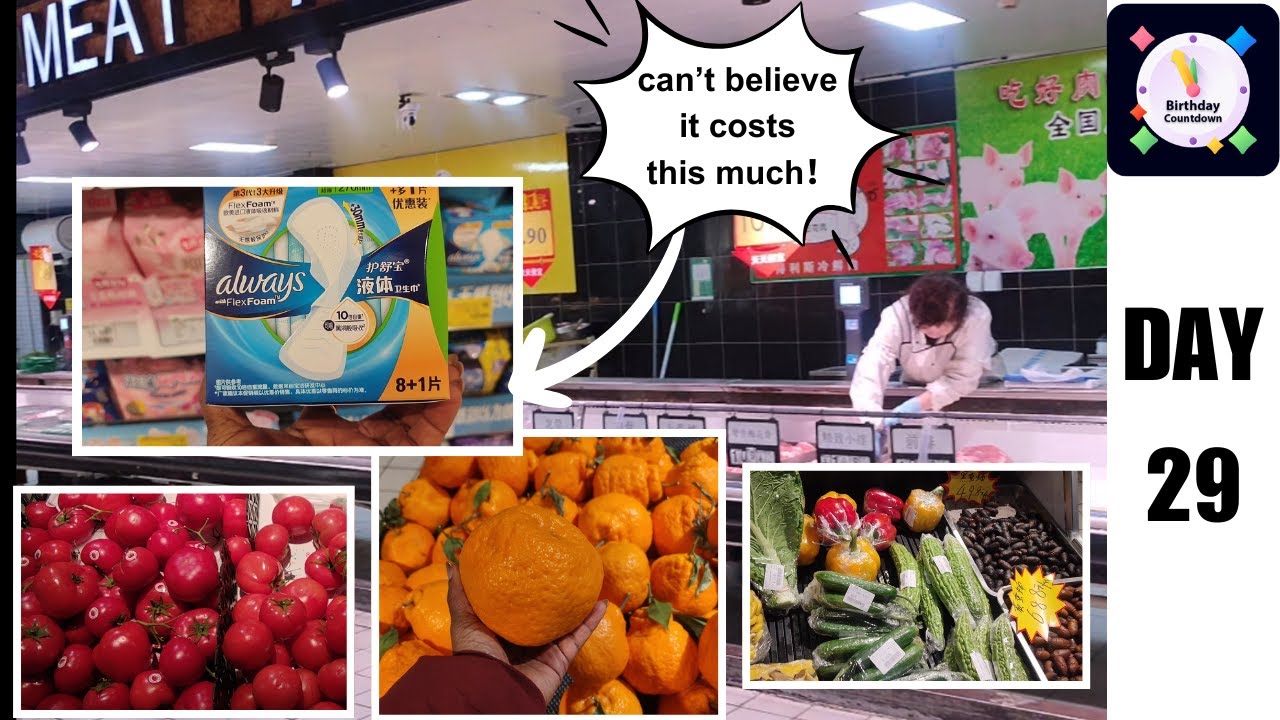 Cost Of Groceries in China || How Much Can You Survive on As a Foreigner in China ¥¥