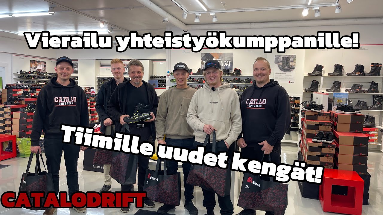 Tiimille uudet kengät! // Vierailu yhteistyökumppanilla! // CATALODRIFT
