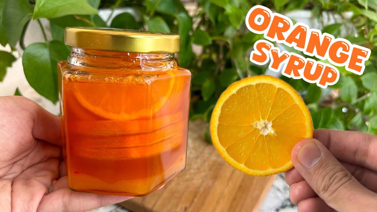 How to make a Orange Syrup 🍊 / Homemade Orange Syrup / 2 INGREDIENT ❗️