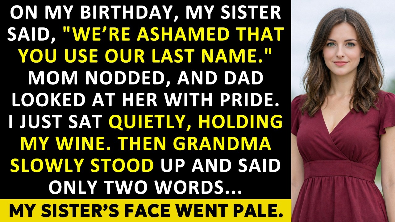 For My Birthday, My Sister Said, 