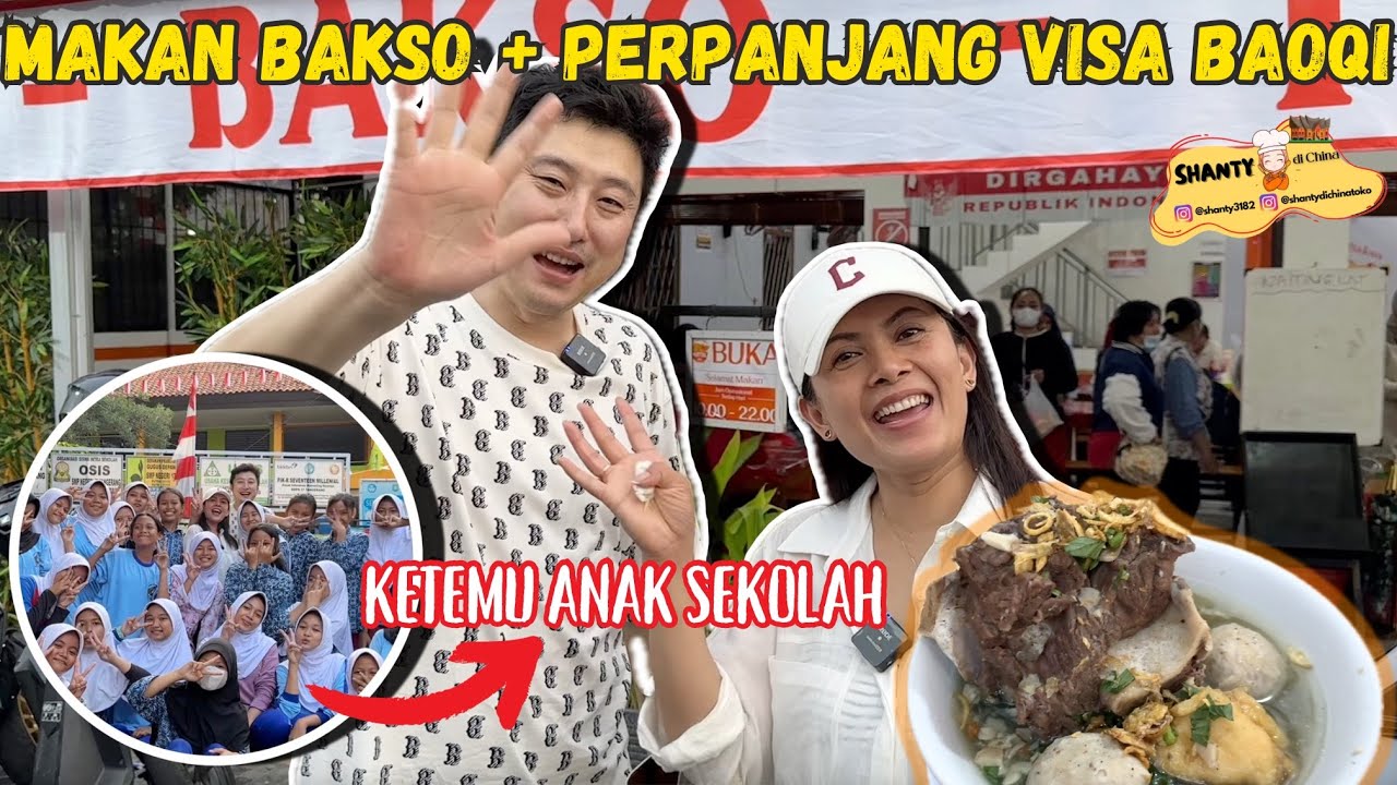 NGIDAM BAKSO,AKHIRNYA DI KABULIN SUAMI DAN BAOQI GAK MAU PULANG KECHINA TERPAKSA PERPANJANG VISANYA