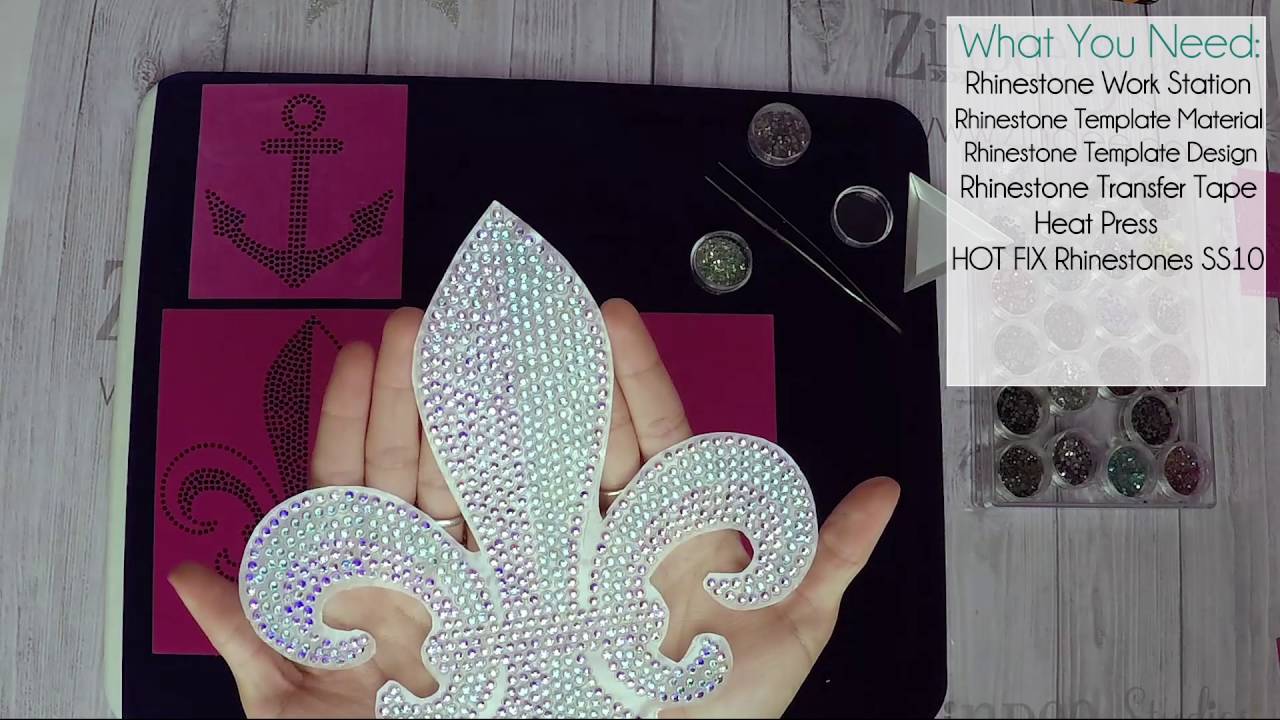 Intro to supplies and tools needed to make Rhinestone Decals and Rhinestone Transfers