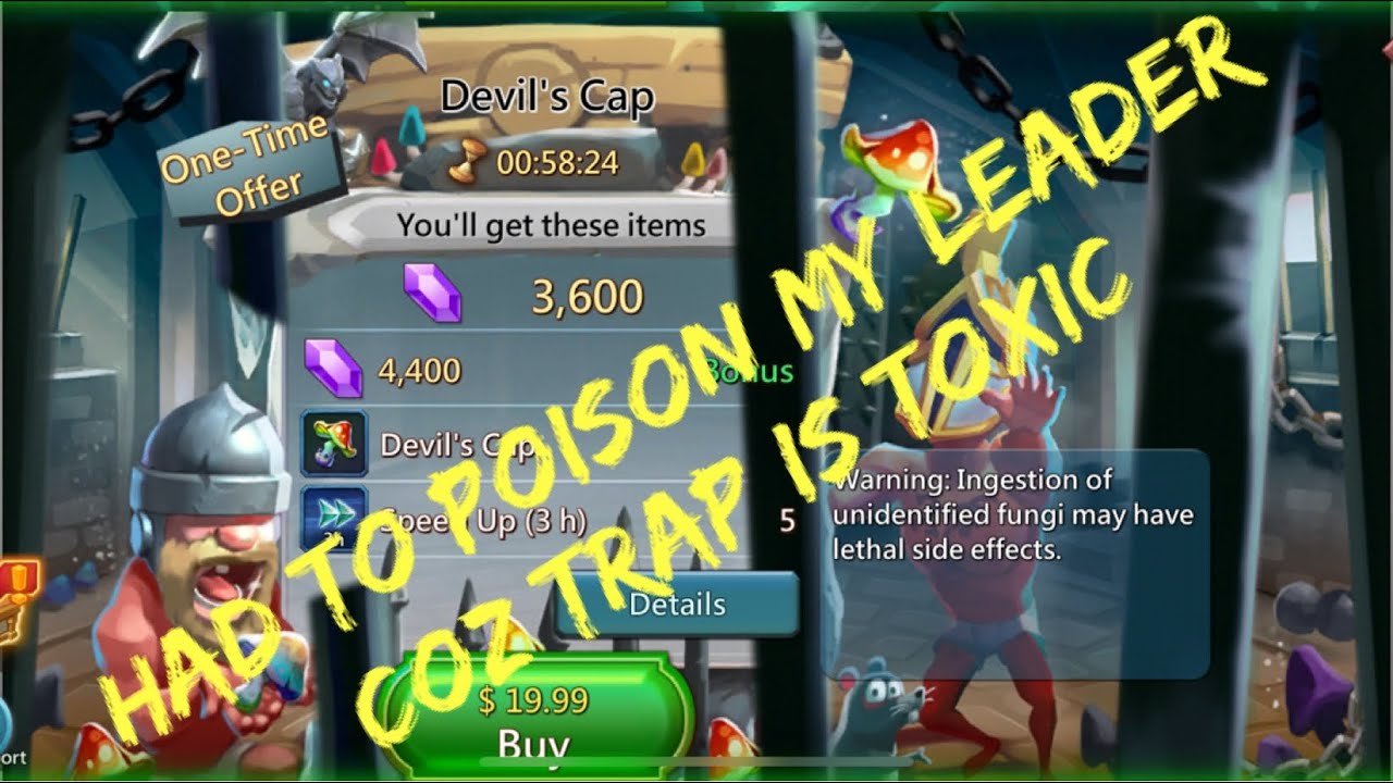 Lords Mobile Trap: Had to Poison My leader!!! Glad I know how to take care of people!!!