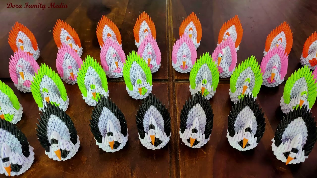 Kenny'D 3D Origami, Swan (Miniature)