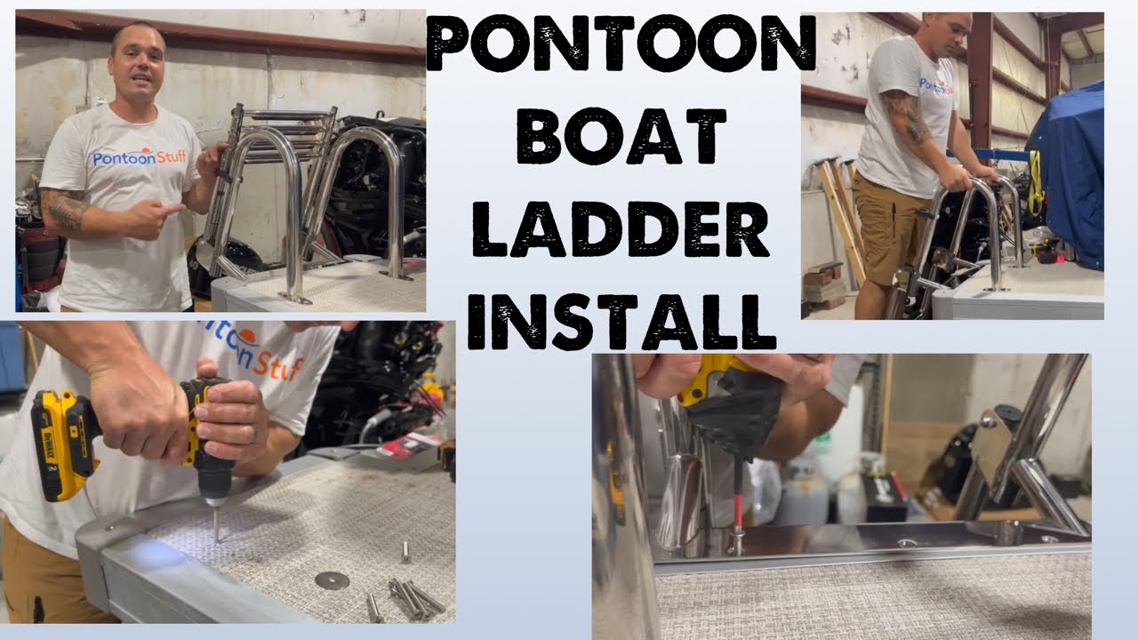 Pontoon Swim Ladder Install - Stainless Steel Heavy Duty