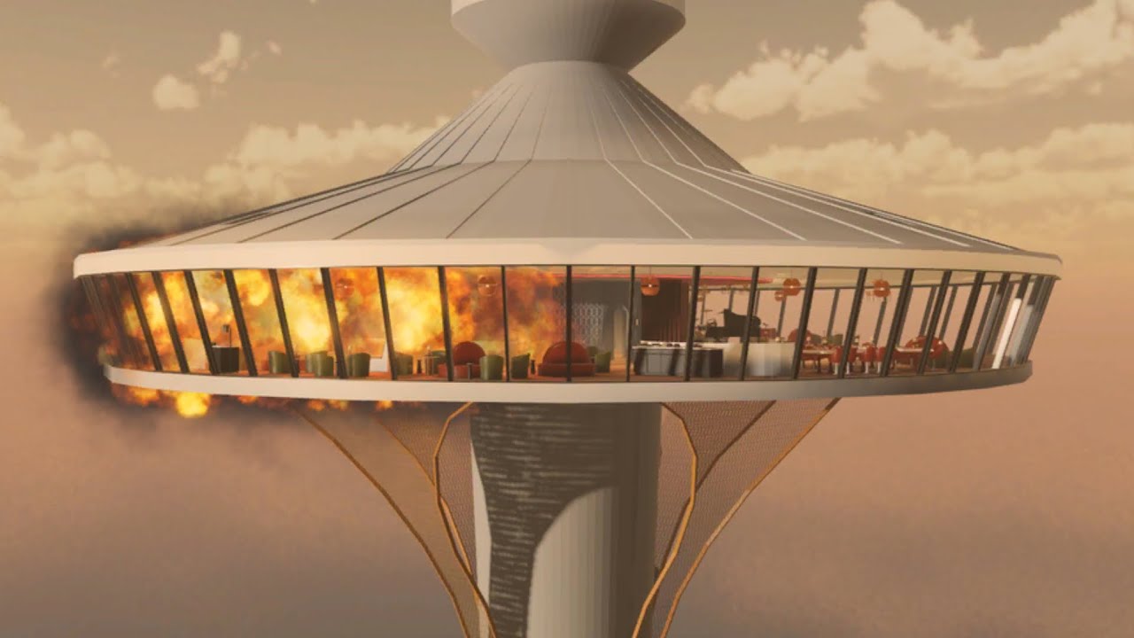 Final Destination: Bloodlines Tower Collapse on ROBLOX!