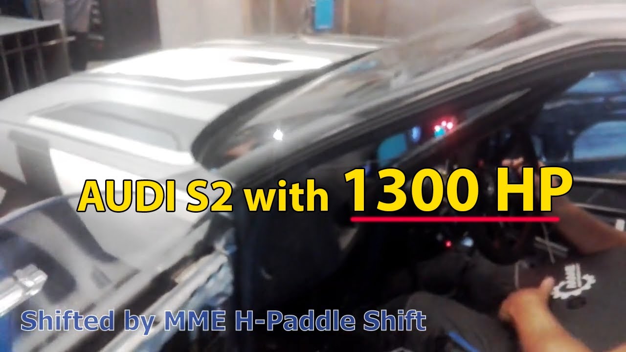Audi S2 with 1300 HP air shift on dyno