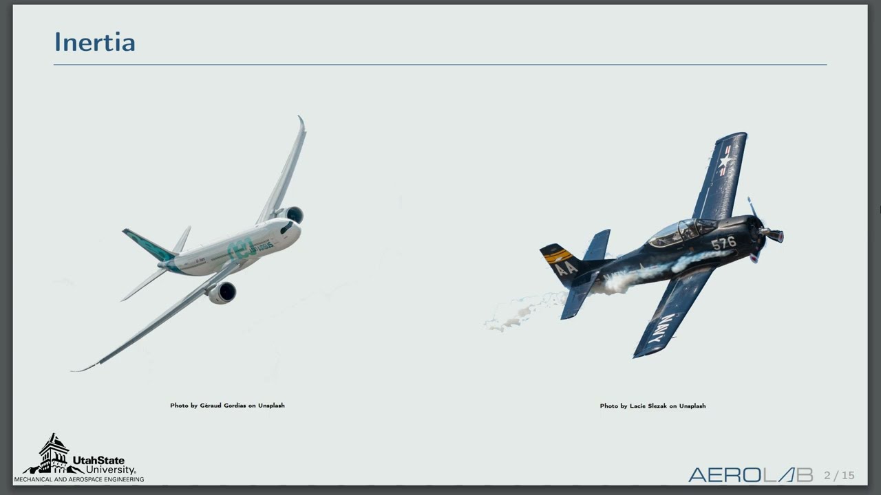 SciTech 2023 Presentation - Simplified Mass and Inertial Estimates for Aircraft with Components...