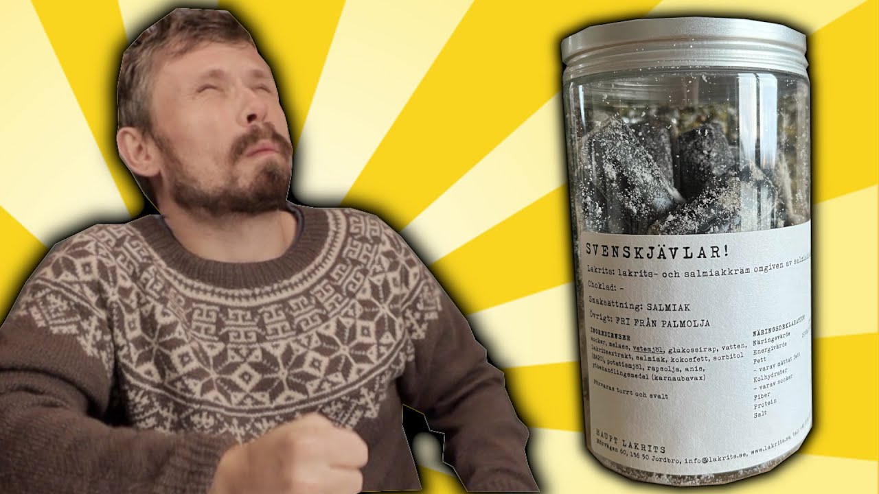 Spiser VERDENS SALTESTE Lakris 😱 Haupt Lakrits Svenskjävlar - Svarer på Deres Spørsmål!