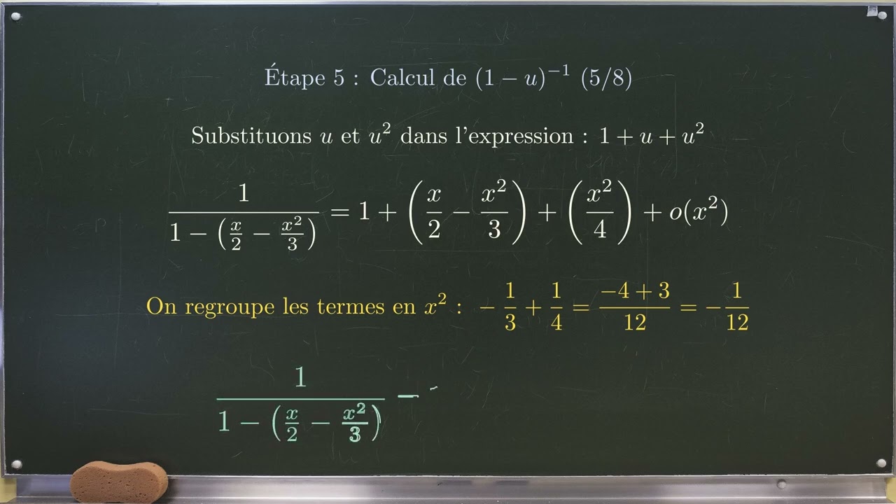 Calculer le développement limité d'un quotient