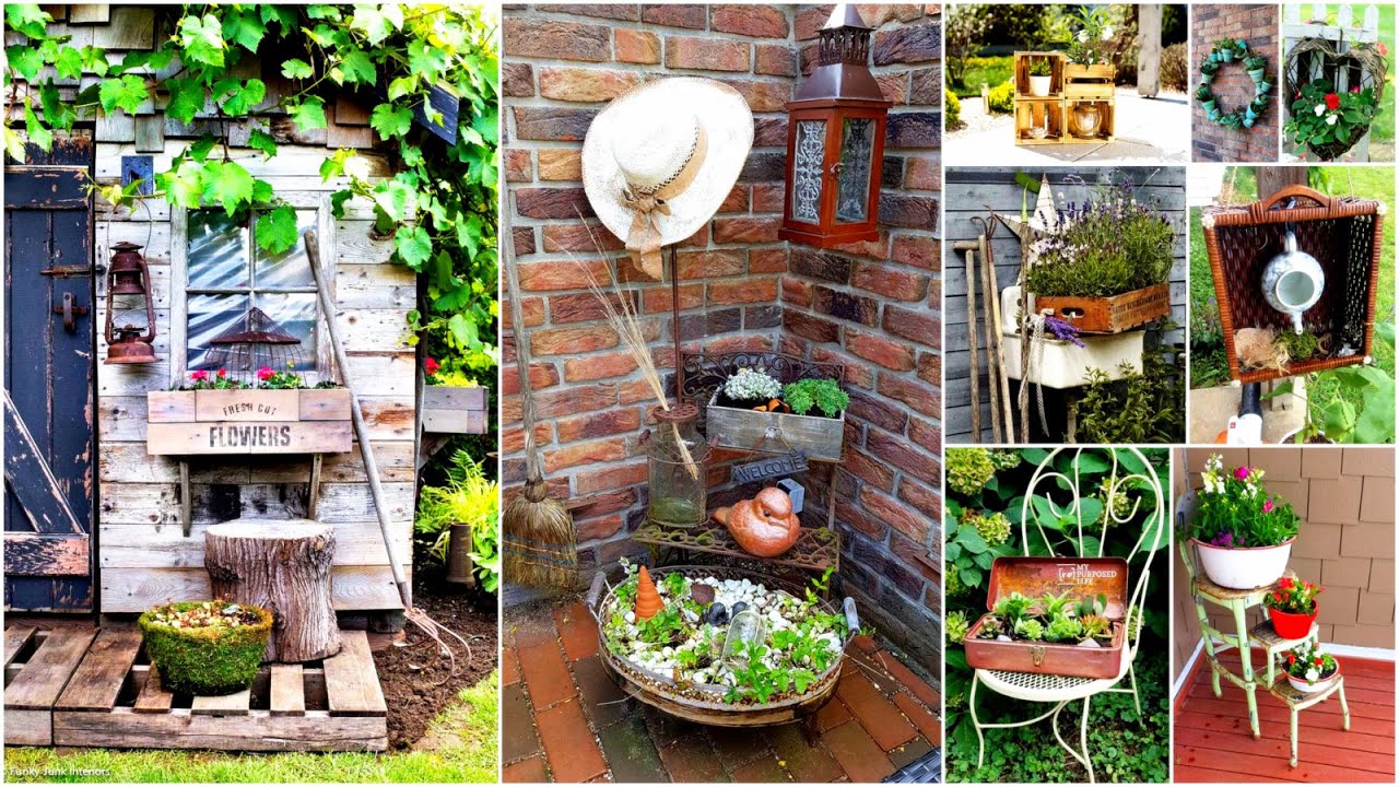 370 Rustic Garden Decorating Ideas for Backyard, Lawn, Cottage, Porch, Patio
