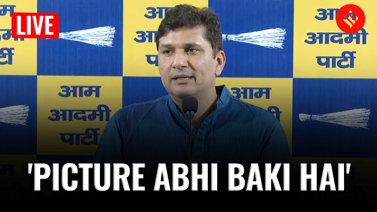 LIVE:  AAP Delhi Chief Saurabh Bharadwaj Addresses Press Conference: Key Updates