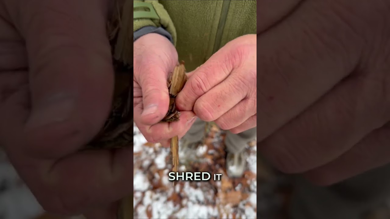 Start a Fire in Wet Winter Weather With This Trick