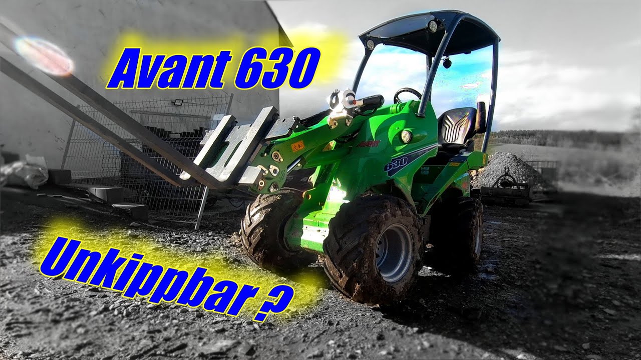 Unumwerfbarer Radlader ? Avant 630 mit Palettengabel Teil 3 Maschintest #madeinfinnland 4K