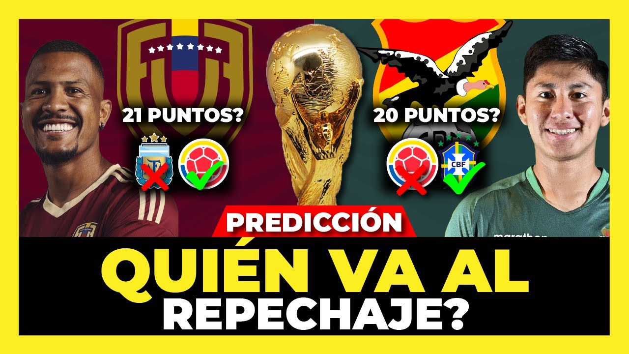 Quién va al Repechaje, Venezuela o Bolivia Mundial 2026 🇻🇪🇧🇴🏆