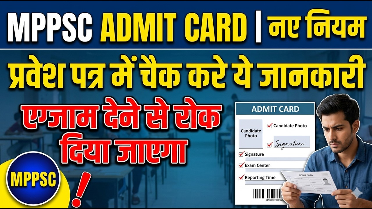 MPPSC Admit Card & New Rules: Check This Before You Go! | MPPSC नए नियम QR Code Scan For MPPSC