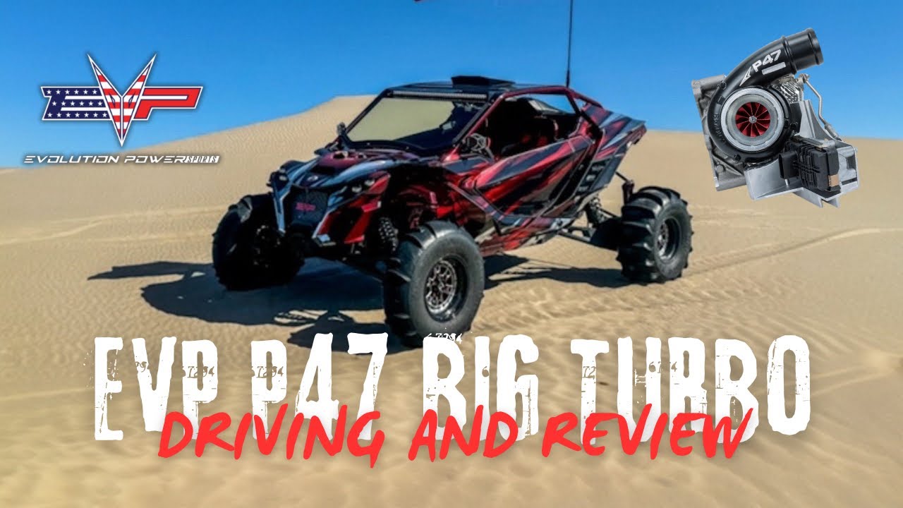 EVP P47 CAN-AM Big Turbo Upgrade for the Maverick R Driving and Review!