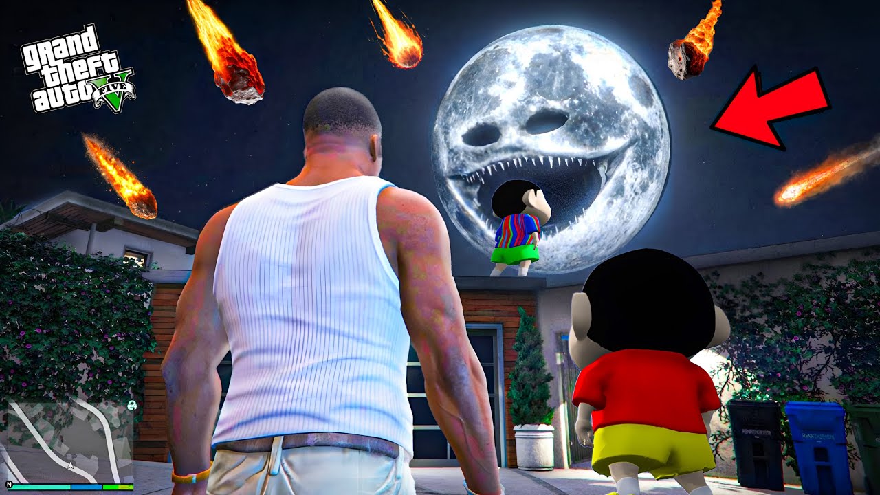 GTA 5 Franklin And Shinchan The Moon Wakes Up! | GTA V Bangla Gameplay