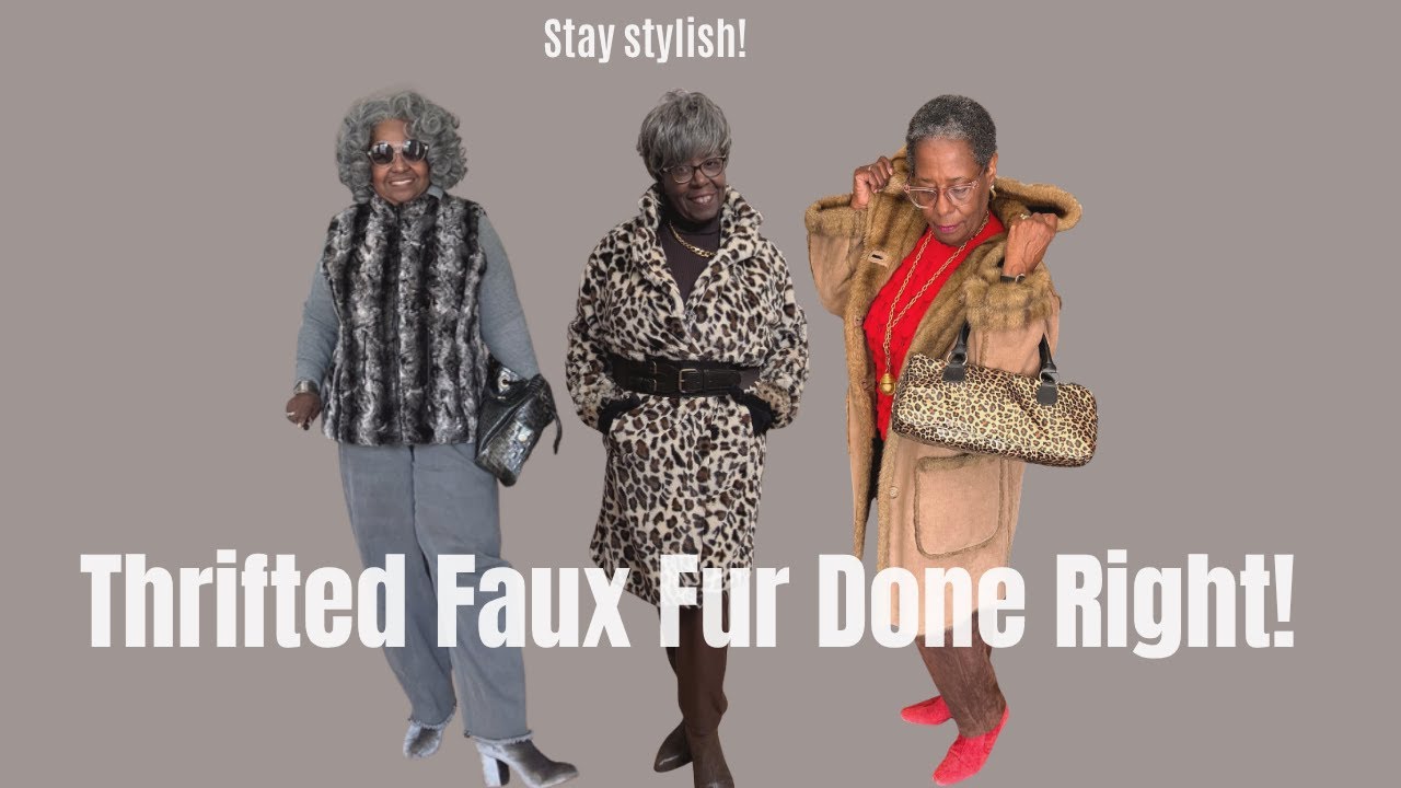 Chic and Confident Faux Fur Styling for 50, 60, 70+ Women