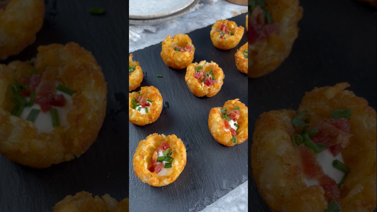 PT2 Loaded Tater Tots - 10 appetizers for New Year's Eve #shorts #appetizers #nye