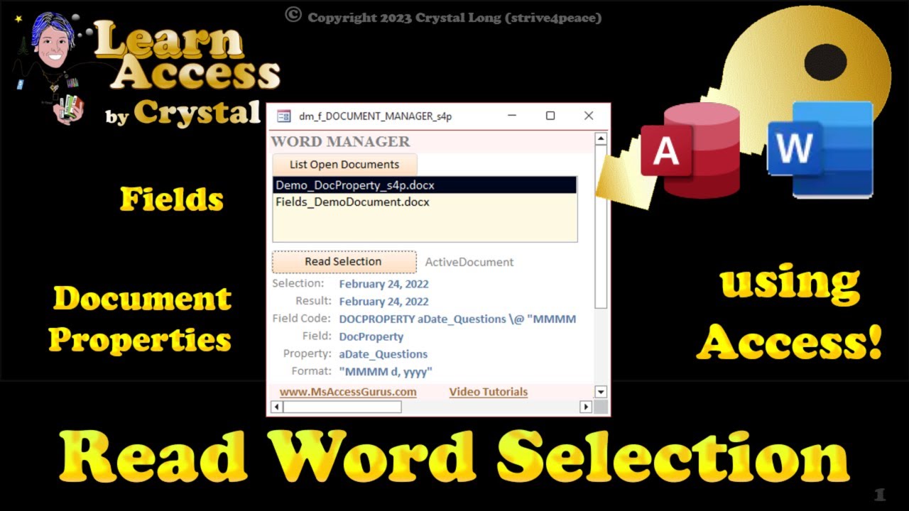 Read Word Selection using Access