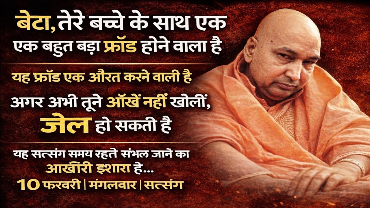 Guruji Satsang | बेटा, अगर अभी आँखें नहीं खोलीं तो तेरे बच्चे को जेल हो सकती है |
