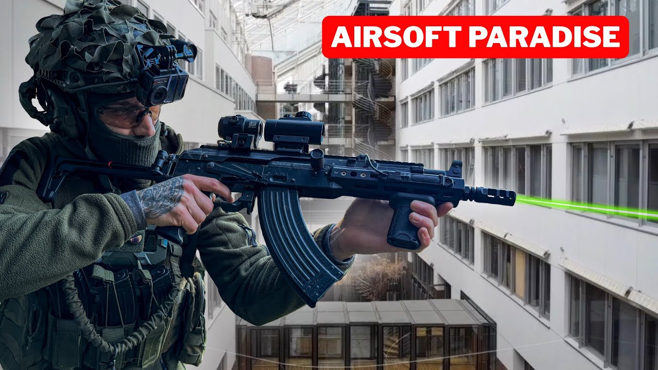 MASSIVE Abandoned Office GBBR Airsoft Gameplay (Field Closed)