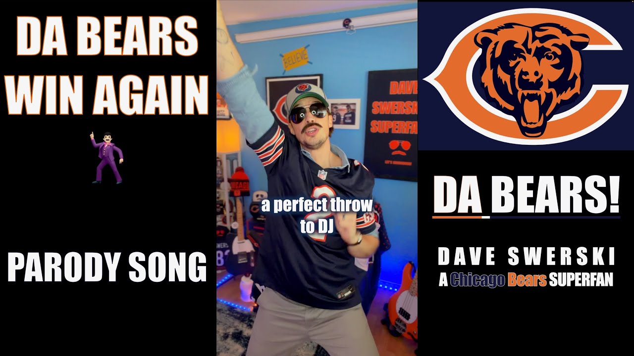Da Bears Win Again 🕺🏻 a Chicago Bears Superfan parody song 🎬🐻⬇️