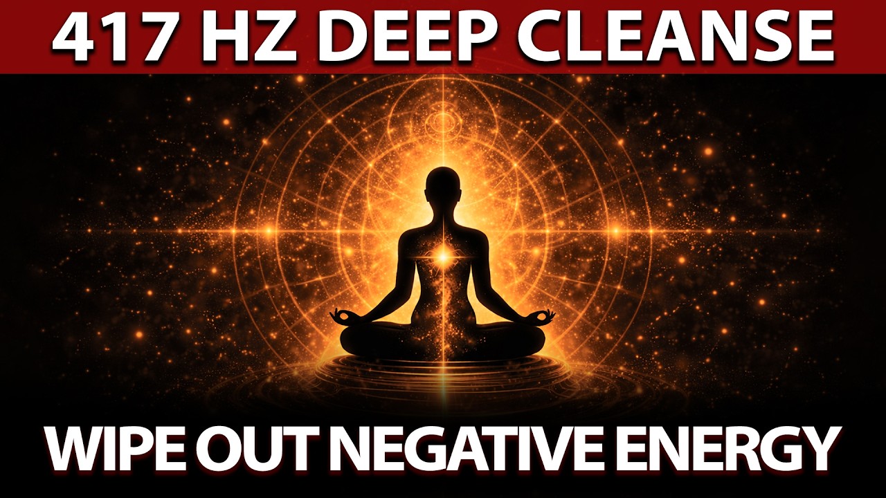 417 Hz Dissolve Negative Energy | Remove Limiting Beliefs, Negative Blockages | Theta Binaural Beats