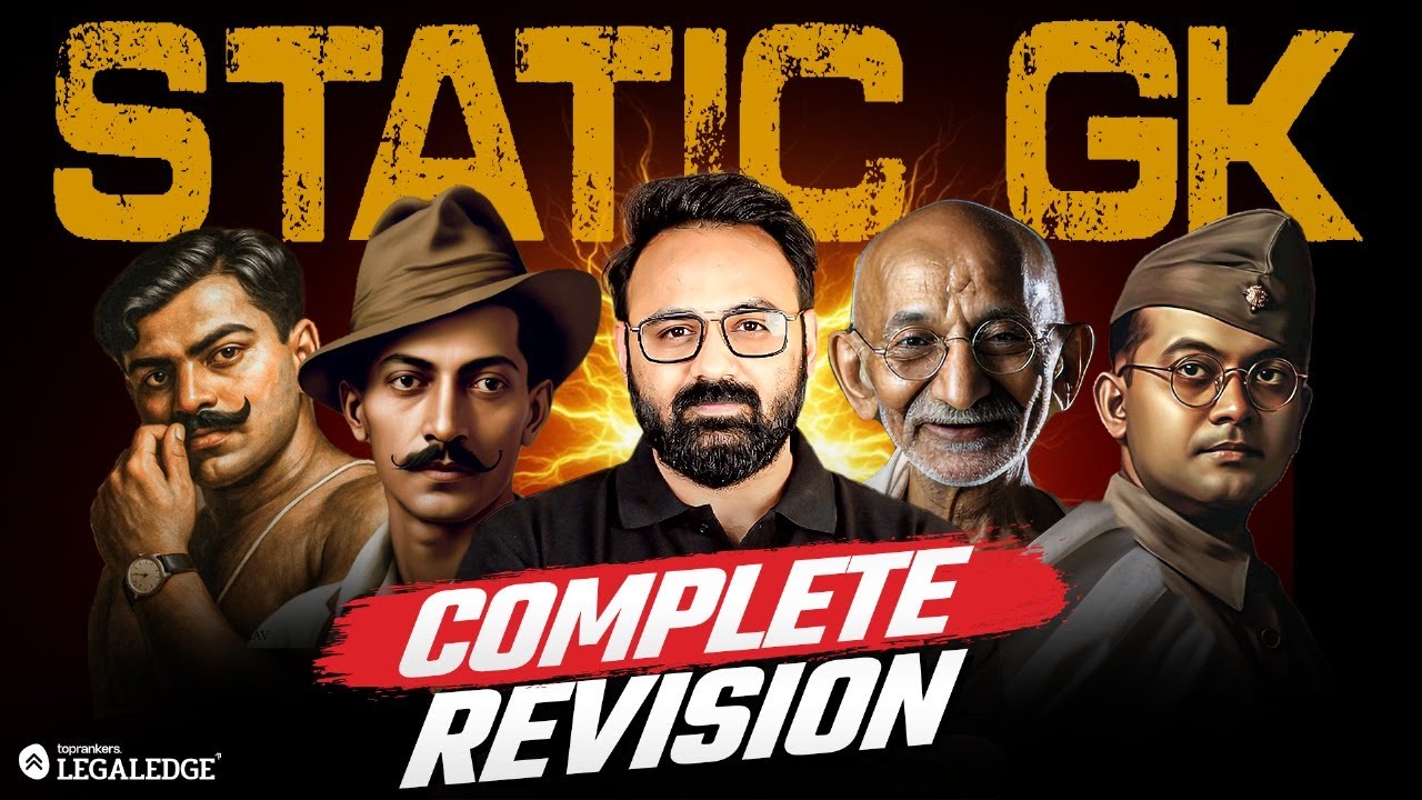 Full Static GK Masterclass | Complete Exam-Ready Revision | Kabra Sir | Legaledge