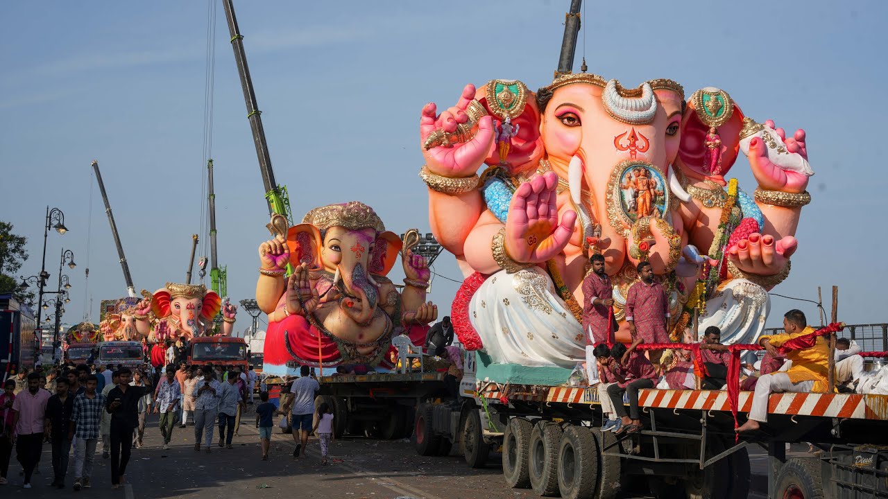 Biggest Ganesh nimajjanm 2025 | Lord Ganesha visarjan in Tankbind 2025 | Ganesh chaturthi 2025
