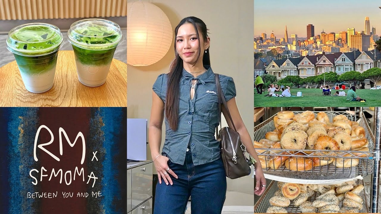 sf vlog 𖤓 an introvert's oddly social week: RM x SFMOMA, new friends, lucky life lessons