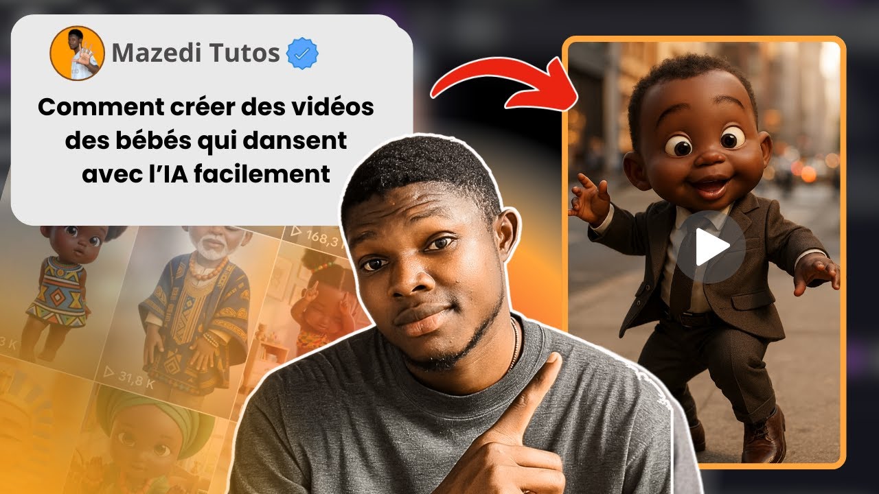 Comment créer des vidéos de bébés qui dansent Grace à l'IA (Formation complete)