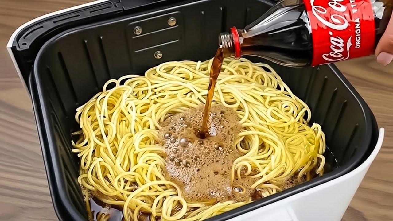 Millions of people don't know this Air Fryer Recipe! Just add Cola to the Spaghetti!You'll be amazed