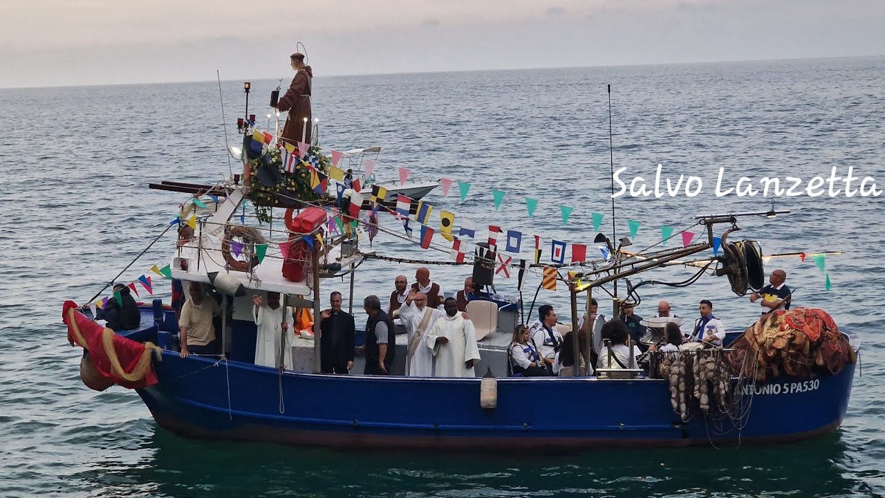 (PALERMO) - PROCESSIONE A MARE DI SANT'ANTONIO DEI PESCATORI DELL'ARENELLA (4K) 10/06/2023