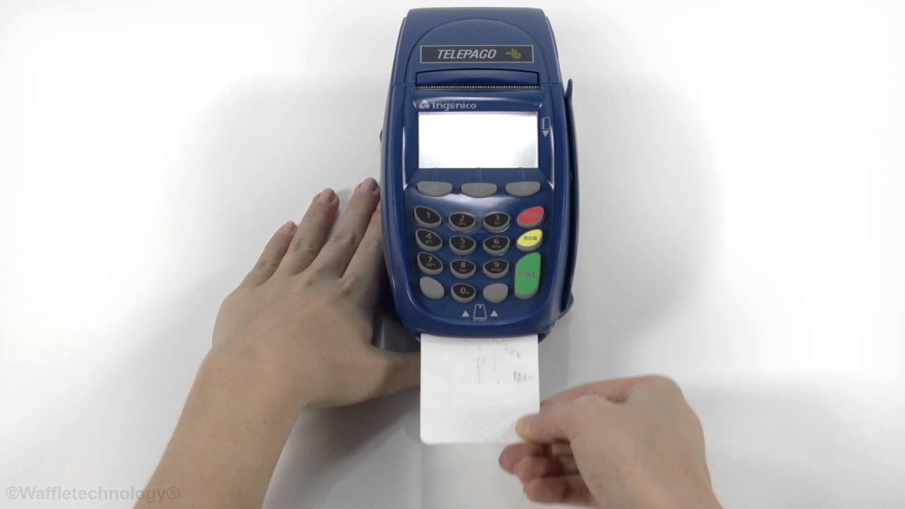 How to Clean an Ingenico Card Terminal with a Cleaning Card featuring Waffletechnology&reg;