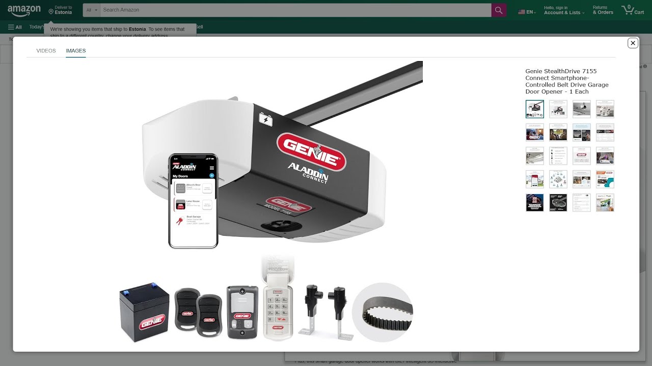 Genie StealthDrive 7155 &mdash; бесшумный интеллектуальный привод для гаражных ворот с ременным приводо...
