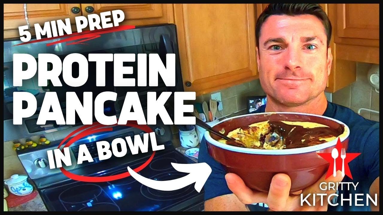 5-Minute Protein Pancakes in a Bowl | Gain Muscle, High Protein Foods, Quick and Healthy Meals