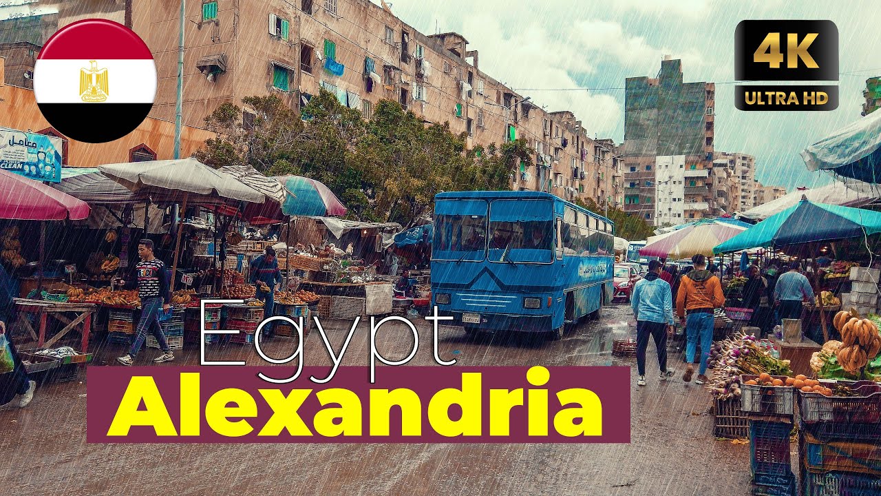 🇪🇬 ALEXANDRIA EGYPT, WALKING TOUR, ALEXANDRIA CITY WALK, DERBALA AND El Soyof IN ALEXANDRIA, 4K60F