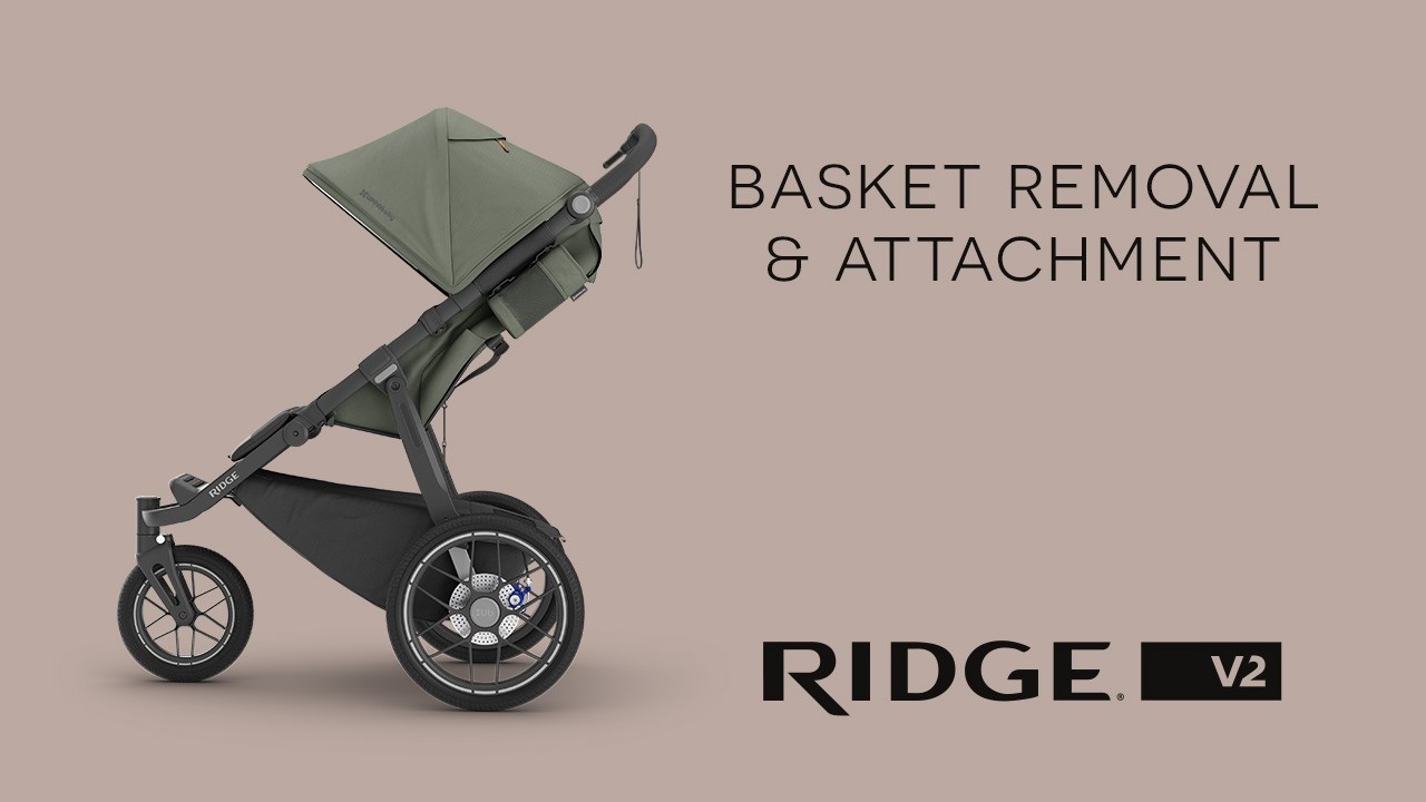 Ridge V2 - Basket Removal & Attachment - UPPAbaby All-Terrain Jogging Stroller