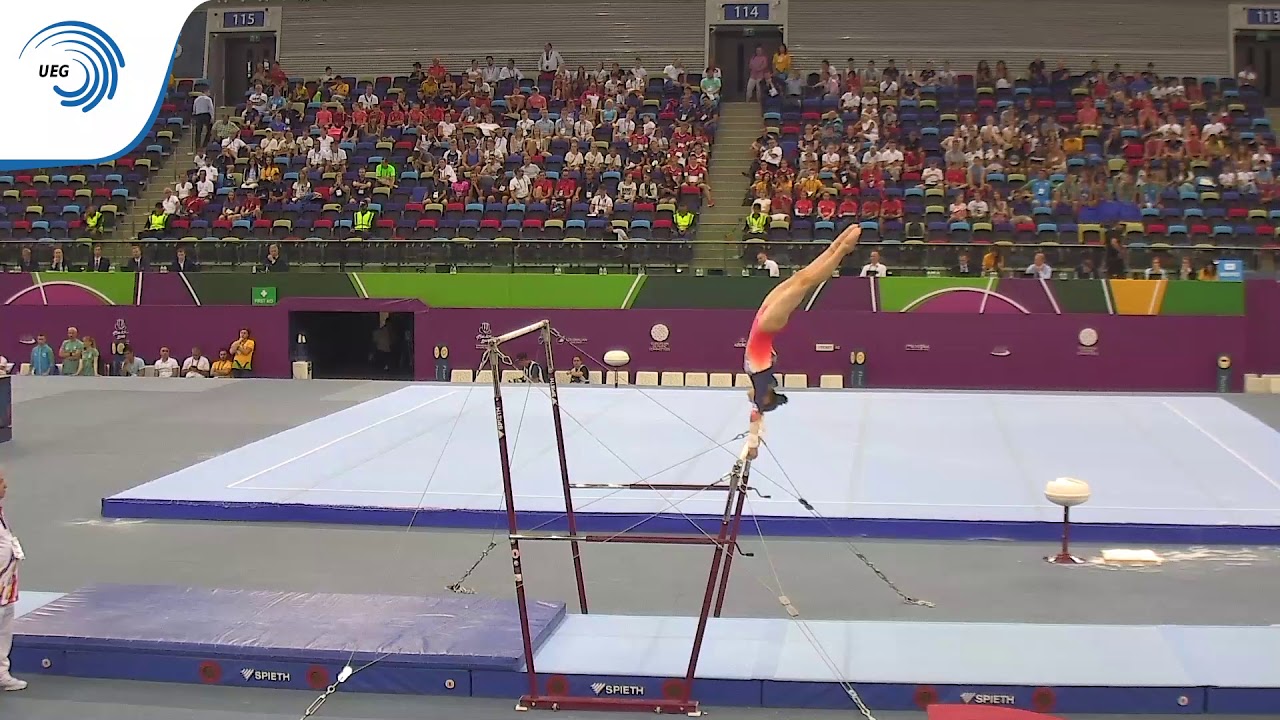 Ioana STANCIULESCU (ROU) - 2019 EYOF bronze medallist, uneven bars