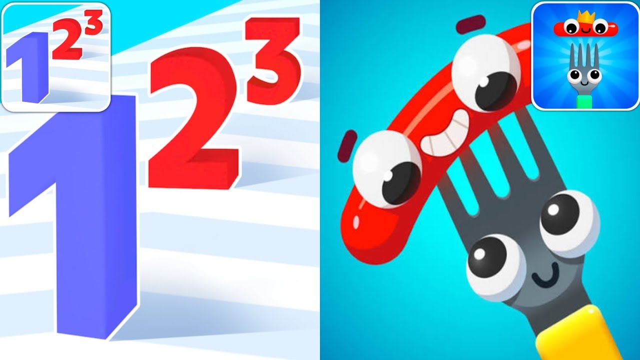 Fork N Sausage vs Number Master - Max Levels Unlocked Speedrun Gameplay