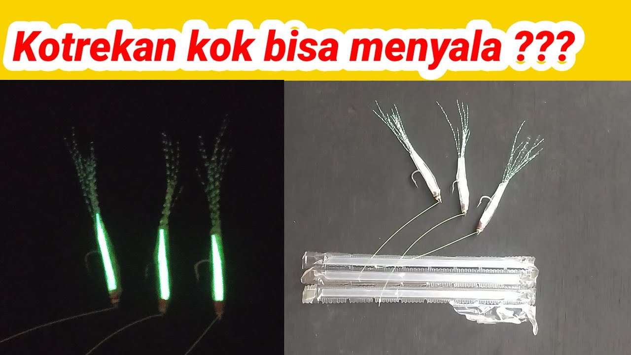Sabiki Menyala Dalam Gelap | Membuat Umpan  Mancing Kotrek/Sabiki