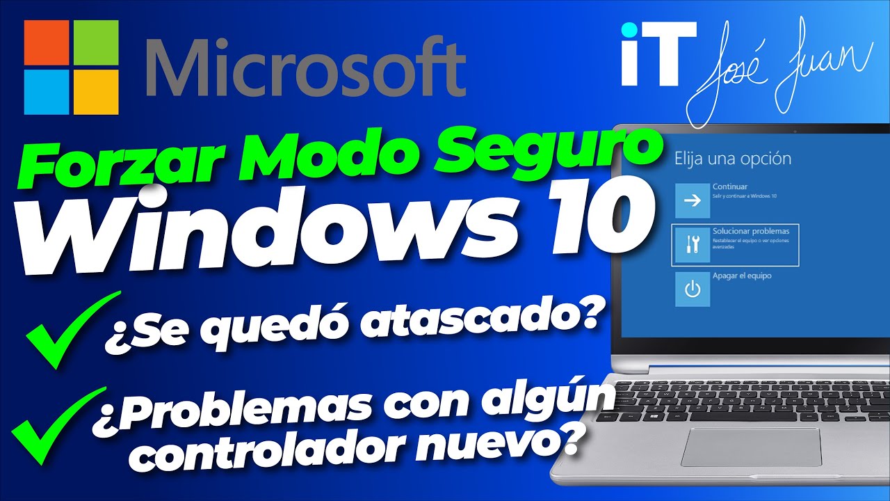 👉🏻 Como forzar el MODO SEGURO de WINDOWS 10 💿 Desde el arranque 💻